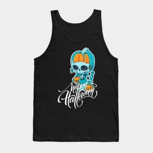 Funny Halloween Skeleton Tank Top